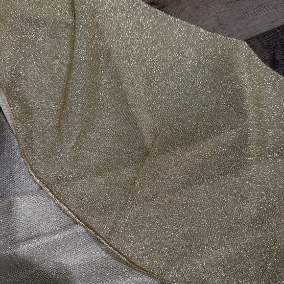 Oseree lemerie one shoulder dress in gold - Picture 7 of 11